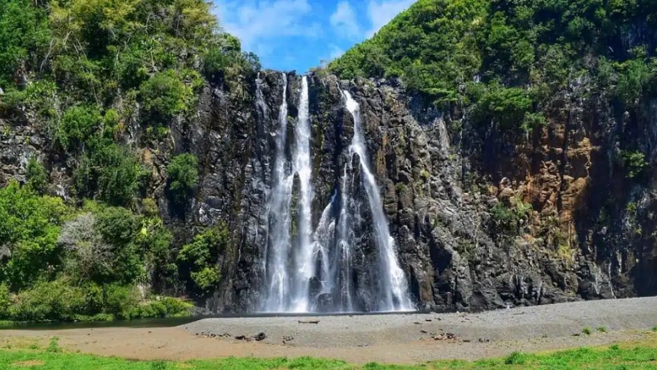 La cascade Niagara à Sainte-Suzanne, dans l'est de l'île, La Réunion